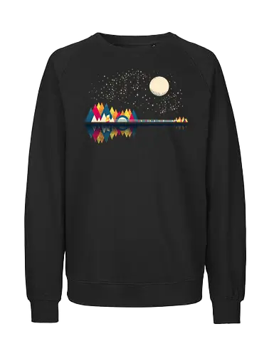 Musical Nature - music, moon, mond, nature - Fairtrade Sweatshirt