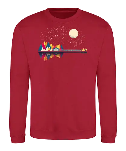 Musical Nature - music, moon, mond, nature - Sweatshirt