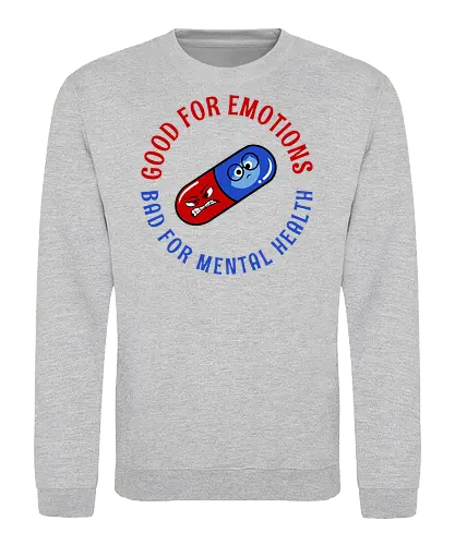 Double Conditions - emotion, pill, mental health - Sweatshirt
