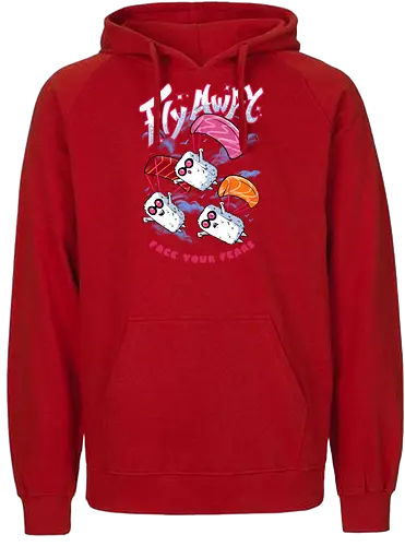 Sushi in the Air - sushi, japan, fliegen, maki, nigiri - Fairtrade Hoodie