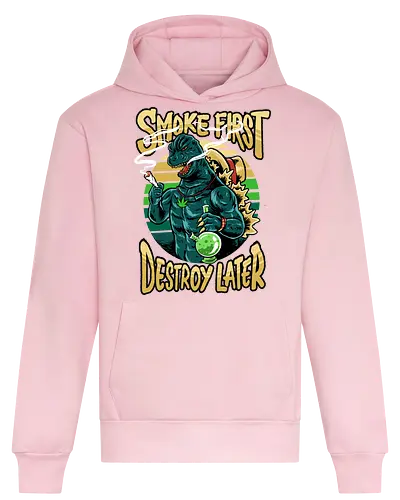 Weedzilla - kaiju, monster, dragon, weed - Heavyweight Hoodie