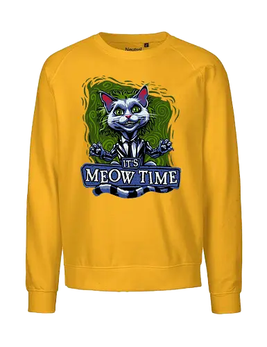 Kitten Juice - meow, time, beetle, geuse, cat, katze - Fairtrade Sweatshirt
