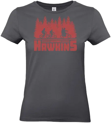 Hawkins, Indiana - hawkins, indiana, strange, things, 80s - Standard T-Shirt (Women)