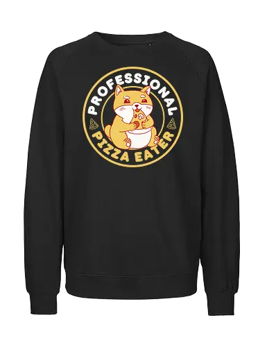 Professional Pizza ter - dog, hund, pizza, shiba, inu - Fairtrade Sweatshirt