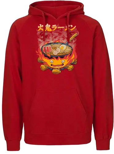 Fire Demon Ramen - fire, ramen, anime - Fairtrade Hoodie