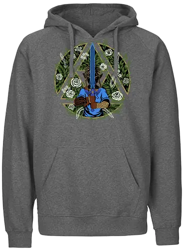Warrior in the Forest - Breath, hero of time, wild, kingdom, gaming - Fairtrade Hoodie