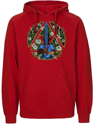 Warrior in the Forest - Breath, hero of time, wild, kingdom, gaming - Fairtrade Hoodie