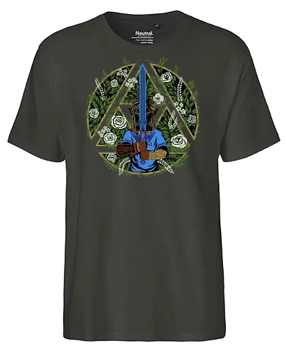 Warrior in the Forest - Breath, hero of time, wild, kingdom, gaming - Fairtrade T-Shirt