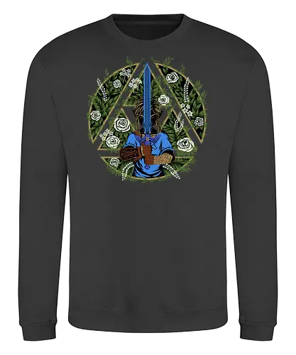 Warrior in the Forest - Breath, hero of time, wild, kingdom, gaming - Sweatshirt