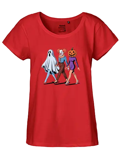 halloween party - halloween, costumes, pumpkin, party, woman, humor, trick or trt - Fairtrade Girl Shirt
