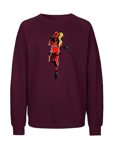 Antilady - Antihero, super hero, comics, woman, humor, funny, geek, nerd, lady - Fairtrade Sweatshirt