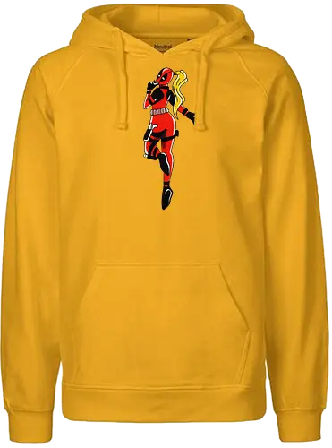 Antilady - Antihero, super hero, comics, woman, humor, funny, geek, nerd, lady - Fairtrade Hoodie