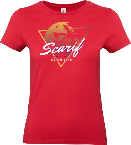 Star beach - Space Opera, moon, galactic, mountain, sun, empire, scarif - Standard T-Shirt (Women)