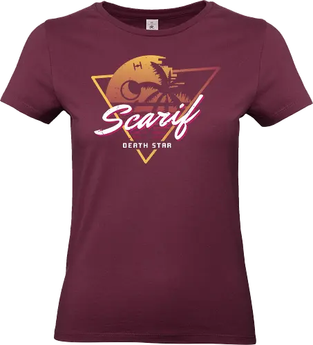 Star beach - Space Opera, moon, galactic, mountain, sun, empire, scarif - Standard T-Shirt (Women)