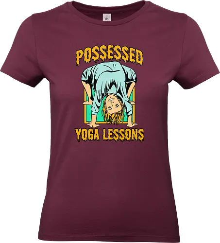 Possessed yoga lessons - halloween, costumes, pumpkin, yoga, woman, humor, possessed, trick or trt - Standard T-Shirt (Women)