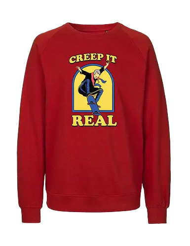 Creep it real - halloween, costumes, pumpkin, party, priest, humor, trick or treat - Fairtrade Sweatshirt