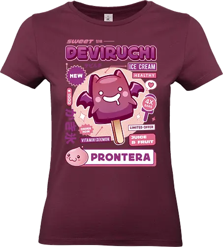 Deviruchi Ice Cream - ragnarok online, slime, mmorpg, jrpg, poring, angeling, deviling, deviruchi, ragnarok mobile, geffen dungeon, gaming, video game, gamer, ragnarok eternal love, ragnarok origin - Standard T-Shirt (Women)