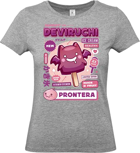 Deviruchi Ice Cream - ragnarok online, slime, mmorpg, jrpg, poring, angeling, deviling, deviruchi, ragnarok mobile, geffen dungeon, gaming, video game, gamer, ragnarok eternal love, ragnarok origin - Standard T-Shirt (Women)
