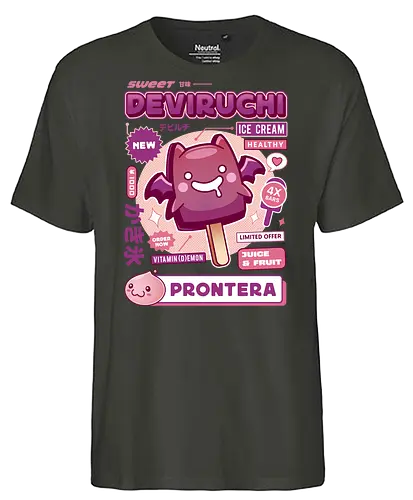 Deviruchi Ice Cream - ragnarok online, slime, mmorpg, jrpg, poring, angeling, deviling, deviruchi, ragnarok mobile, geffen dungeon, gaming, video game, gamer, ragnarok eternal love, ragnarok origin - Fairtrade T-Shirt