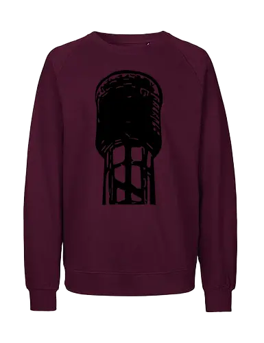 MDB Waassertuerm Logo Front - #minettsdappbrauerei, #midabrau, #lokalebéier, #craftbeerlover - Fairtrade Sweatshirt
