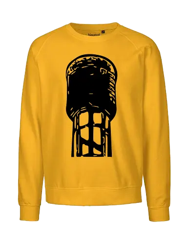 MDB Waassertuerm Logo Front - #minettsdappbrauerei, #midabrau, #lokalebéier, #craftbeerlover - Fairtrade Sweatshirt