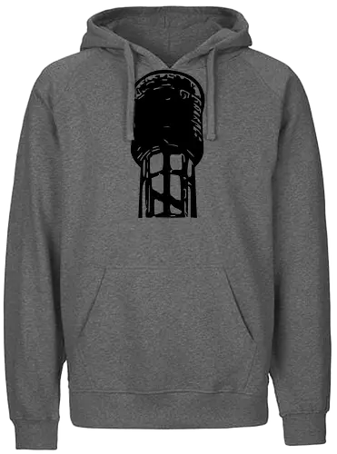 MDB Waassertuerm Logo Front - #minettsdappbrauerei, #midabrau, #lokalebéier, #craftbeerlover - Fairtrade Hoodie