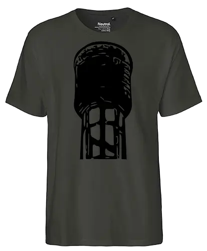 MDB Waassertuerm Logo Front - #minettsdappbrauerei, #midabrau, #lokalebéier, #craftbeerlover - Fairtrade T-Shirt