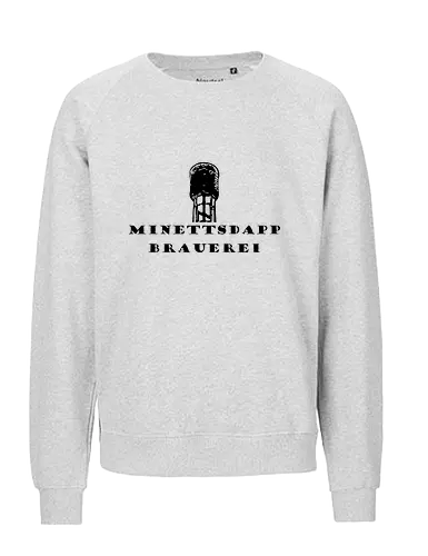 MDB Logo Quadratesch Front  - #minettsdappbrauerei, #midabrau, #lokalebéier, #craftbeerlover - Fairtrade Sweatshirt
