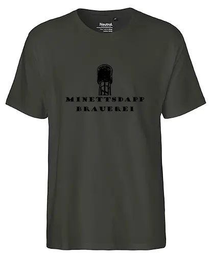 MDB Logo Quadratesch Front  - #minettsdappbrauerei, #midabrau, #lokalebéier, #craftbeerlover - Fairtrade T-Shirt