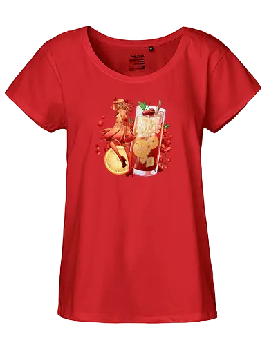 Shirley Temple - slime girl, beverage, shirley temple, lemonade, soda - Fairtrade Girl Shirt