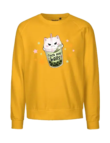 Unfreundlicher Bubble Tea - wortwitz, bubble tea - Fairtrade Sweatshirt