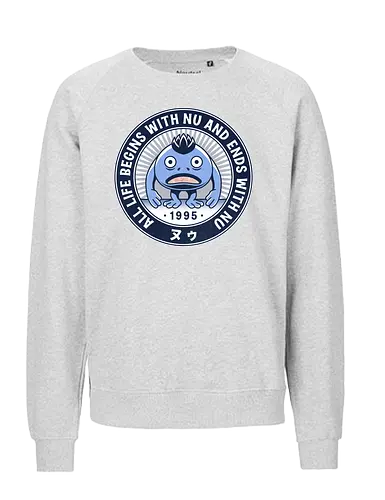 Nu Vintage Emblem - video game, gaming, gamer, rpg, jrpg, frog, glenn, robo, epoch, wings of time, lucca, nu, kingdom of zl, chrono, cross, chrono, cross - Fairtrade Sweatshirt