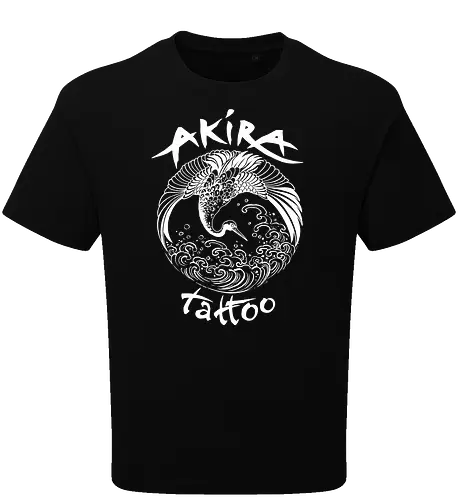 Akira Tattoo - Kranich - weiß