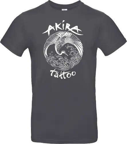 Akira Tattoo - Kranich - weiß