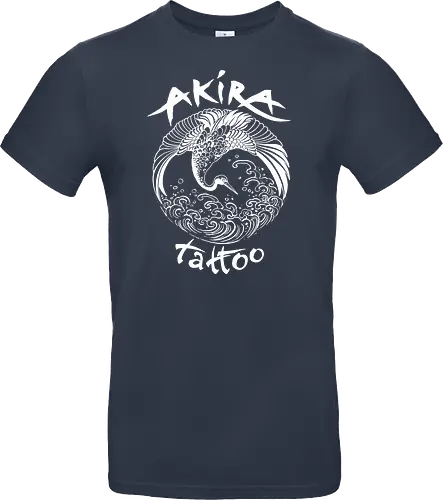 Akira Tattoo - Kranich - weiß