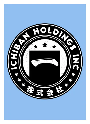  Ichiban Holdings Emblem - Japanese, yakuza, goro majima, ono michio, kiryu kazuma, ryu ga gotoku, yakuza like a dragon, ichiban, like a dragon ishin, kazuma kiryu, video game, gaming, gamer, jrpg, majima construction, ichiban holdings - Artprint