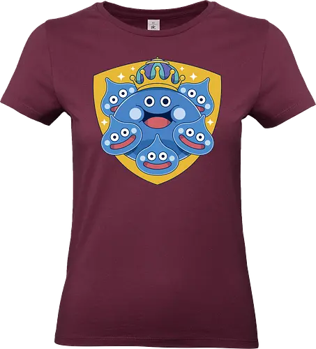 King Slime Shield - Quest, slime, king slime, monsters, golem, game, gaming, gamer, video games, rpg, jrpg, echoes of an elusive age, kawaii, Quest xi, erdr - Standard T-Shirt (Women)