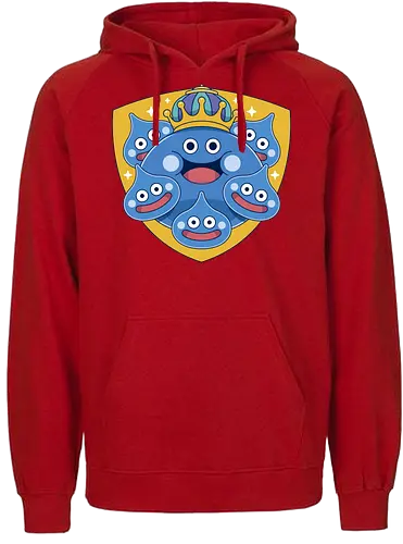 King Slime Shield - Quest, slime, king slime, monsters, golem, game, gaming, gamer, video games, rpg, jrpg, echoes of an elusive age, kawaii, Quest xi, erdr - Fairtrade Hoodie