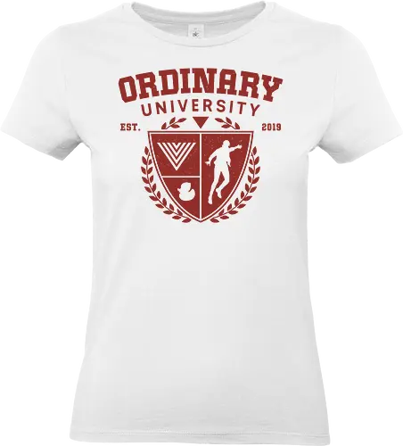 Ordinary University Emblem - jesse faden, fbc, control, the hiss, alan wake, bright falls, altered items, objects of power, ordinary, alan wake 2, alan wake ii, gaming, video game, oldest house, federal buru of control - Standard T-Shirt (Women)