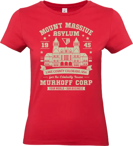 Mount Massive Asylum Vintage - the outlast trials, outlast, outlast 2, murkoff corporation, mount massive asylum, camcorder, mother gooseberry, horror, terror, survival, leland coyle, gamer, gaming, video games, mind control - Standard T-Shirt (Women)