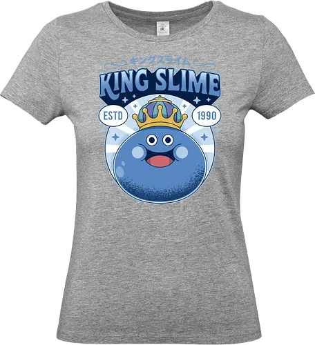 King Slime Vintage - Quest, slime, king slime, monsters, golem, game, gaming, gamer, video games, rpg, jrpg, echoes of an elusive age, kawaii, Quest xi, erdr - Standard T-Shirt (Women)