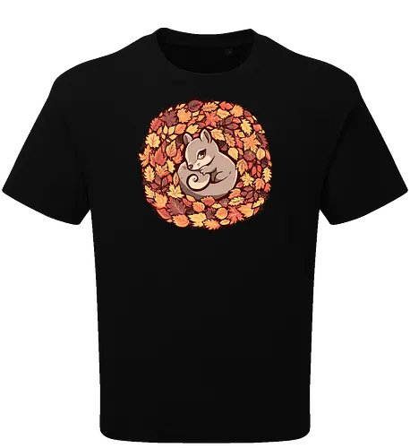 Squirrel upon Autumn Leaves