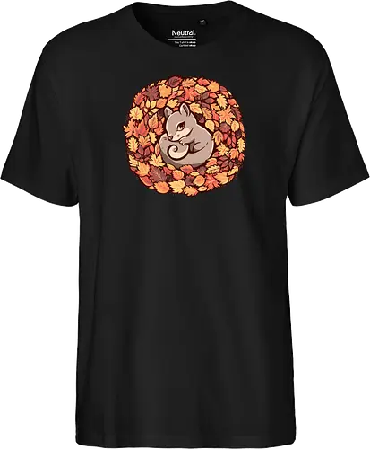 Squirrel upon Autumn Leaves