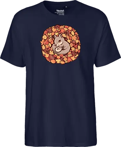 Squirrel upon Autumn Leaves