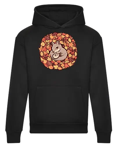 Squirrel upon Autumn Leaves