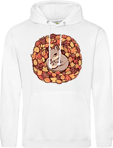 Squirrel upon Autumn Leaves