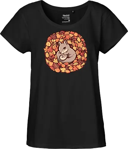 Squirrel upon Autumn Leaves