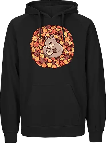 Squirrel upon Autumn Leaves