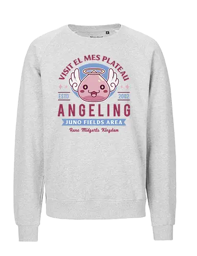 Angeling Emblem - ragnarok online, slime, mmorpg, jrpg, poring, angeling, deviling, deviruchi, ragnarok mobile, game, gaming, video game, gamer, ragnarok eternal love, ragnarok origin - Fairtrade Sweatshirt