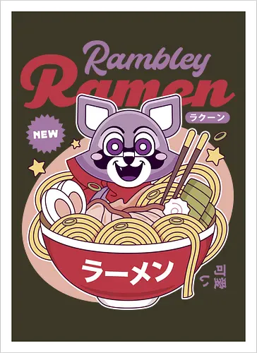 Rambley The Raccoon Ramen